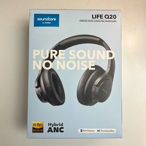 Anker Soundcore Life Q20 Active Noise Cancelling Over Ear Wireless Headphones